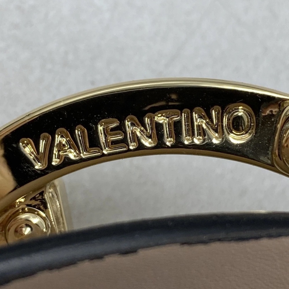 Valentino Pink Leather V Logo Belt - Picture 5 of 7